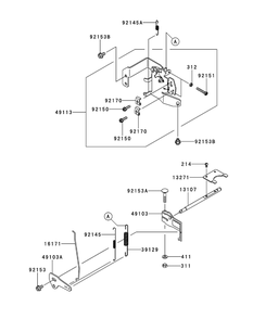 Kawasaki Fr730v-As05 Control Equipment Diagram and Parts List for Z-FORCELZ54 (17AIDAGC-17AIDAGC010)(2014) Cub Cadet Lawn Tractor